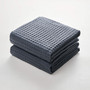 Dolce Mela Set of 2 Waffle Cotton Bath Towels