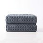 Dolce Mela Set of 2 Waffle Cotton Bath Towels