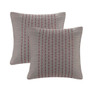 N Natori Cherry Blossom Grey Euro Sham