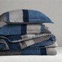 Comfort Spaces Highland Stripe Pieced Faux Suede Comforter Set