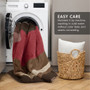 Comfort Spaces Boulder Stripe Pieced Faux Suede Comforter Set