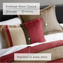 Comfort Spaces Boulder Stripe Pieced Faux Suede Comforter Set