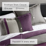 Comfort Spaces Boulder Stripe Pieced Faux Suede Comforter Set
