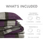 Comfort Spaces Boulder Stripe Pieced Faux Suede Comforter Set
