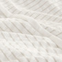 Beautyrest Apollo Ivory 3 Piece Striped Seersucker Oversized Comforter Set