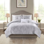 Beautyrest Kiona 5 Piece Crushed Velvet Comforter Set