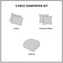 Beautyrest Kiona 5 Piece Crushed Velvet Comforter Set