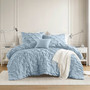 Comfort Spaces Bailey Diamond Pucker Woven Comforter Set