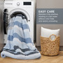 Comfort Spaces Blake Stripe Textured Print Comforter Set