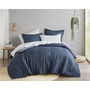 Comfort Spaces Camden Chambray Print Microfiber Comforter Set with Bed Sheets