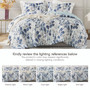 Comfort Spaces Gabby Reversible Floral Botanical Seersucker Comforter Set