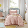 Comfort Spaces Phoebe Diamond Quilted Ruffle Edge Comforter Set