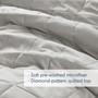 Comfort Spaces Phoebe Diamond Quilted Ruffle Edge Comforter Set