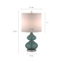 510 Design Ellipse Ellipse Curved Gourd Glass Table Lamp, Set of 2