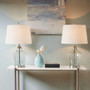510 Design Harmony Grey Angular Glass Table Lamp, Set of 2