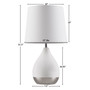 510 Design Liora 2-Tone Ceramic Table Lamp Set of 2