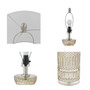 510 Design Luxuria Textured Glass and Acrylic Base Table Lamp