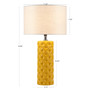 510 Design Macey Yellow Geometric Ceramic Table Lamp
