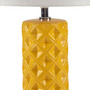 510 Design Macey Yellow Geometric Ceramic Table Lamp