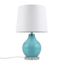 510 Design Maelle Aqua Blue Aqua Swirl Blown Glass Table Lamp