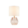510 Design Bella Pink Geometric Glass Table Lamp
