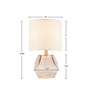 510 Design Bella Pink Geometric Glass Table Lamp