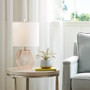 510 Design Bella Pink Geometric Glass Table Lamp