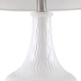 510 Design Celine White Textured Ceramic Table Lamp
