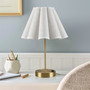 510 Design Chique Gold Tap-Control and Dimmable Accent Table Lamp with Power Outlet