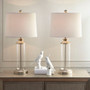 510 Design Clarity Glass Cylinder Table Lamp Set of 2