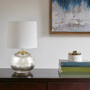 510 Design Saxony Silver Metallic Glass Table Lamp