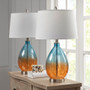 510 Design Cortina Ombre Glass Table Lamp, Set of 2