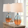 510 Design Cortina Ombre Glass Table Lamp, Set of 2