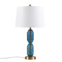 510 Design Zirconia Faceted Blue Glass Table Lamp