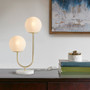 510 Design Zusa Gold/White Metal 2-Light Globe Table Lamp