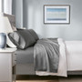 Beautyrest 1000 Thread Count Blue HeiQ Smart Temperature Cotton Blend 4 PC Sheet Set