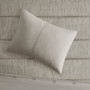 Beautyrest Maddox 3 Piece Striated Cationic Dyed Oversized Duvet Cover Set with Pleats