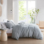 Croscill Casual Ellis Heathered Gray 3 Piece Duvet Set