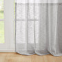 Croscill Casual Romo White/Grey Dual-colored Curtain Panel (Single)