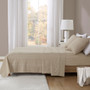 Beautyrest Oversized Cotton Flannel Stripes 4 Piece Sheet Set