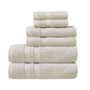 Beautyrest Plume Ivory 100% Cotton Feather Touch Antimicrobial Towel 6 Piece Set