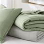 Comfort Spaces Mina Waffle Weave Textured Quilt Set