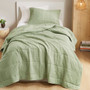 Comfort Spaces Mina Waffle Weave Textured Quilt Set