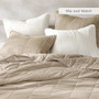 Comfort Spaces Mina Waffle Weave Textured Quilt Set