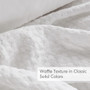 Comfort Spaces Mina Waffle Weave Textured Duvet Cover Set