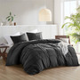 Comfort Spaces Porter Soft Washed Pleated Duvet Cover Set