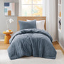 Comfort Spaces Kyla Double Diamond Quilted Teddy Comforter Set