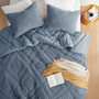 Comfort Spaces Kyla Double Diamond Quilted Teddy Comforter Set