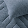 Comfort Spaces Kyla Double Diamond Quilted Teddy Comforter Set
