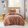Comfort Spaces Kyla Double Diamond Quilted Teddy Comforter Set